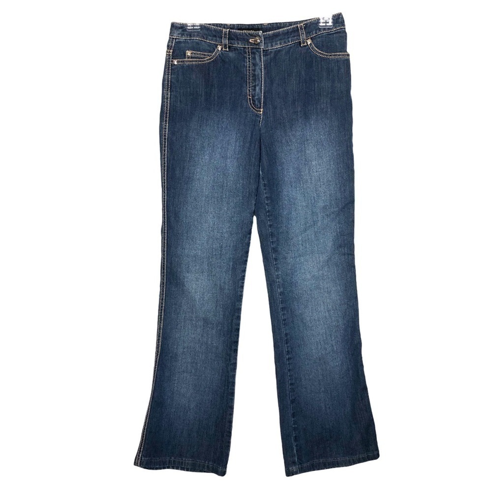 ESCADA - Cotton/Elastane Boot Cut Medium Wash Denim Jeans - Size 34.